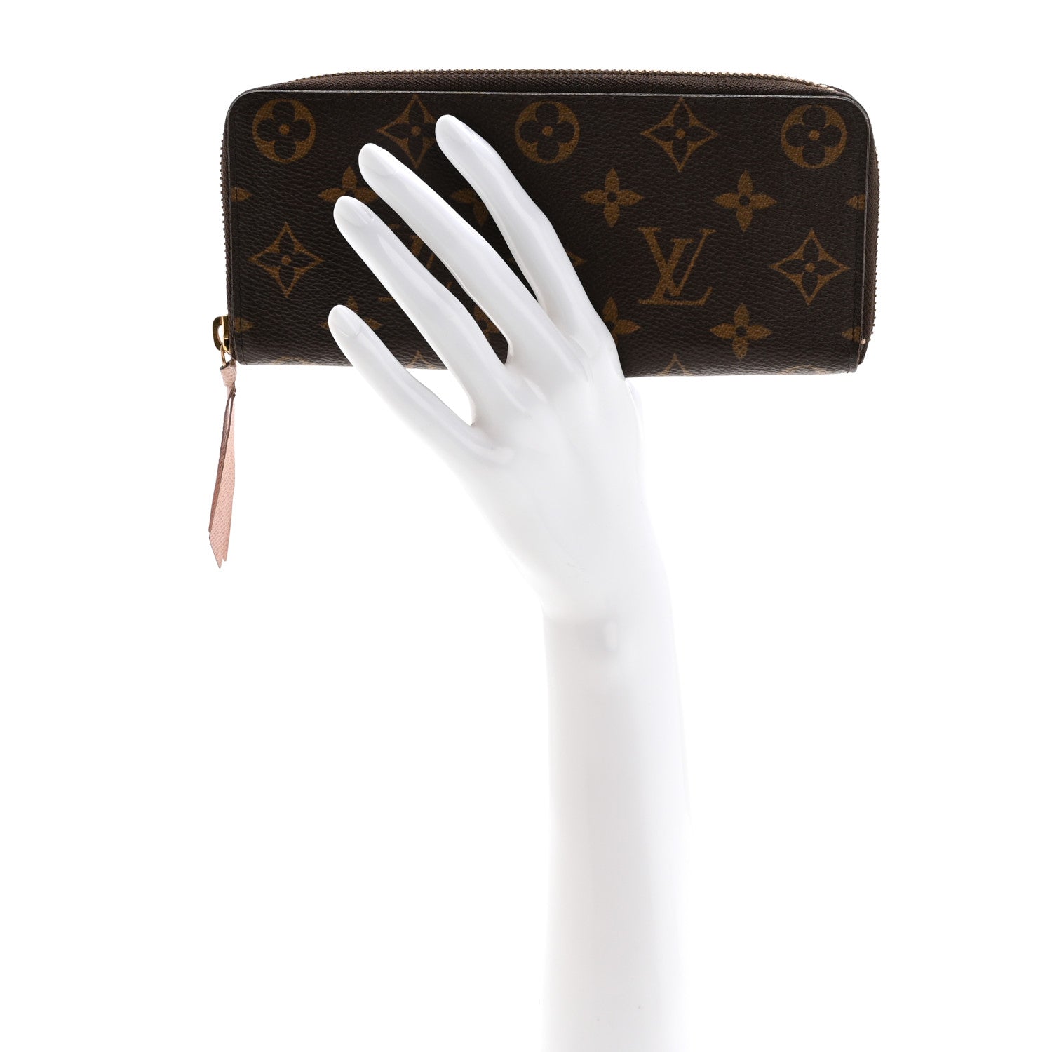 Louis Vuitton Monogram Clemence Wallet Rose Ballerine 2 of 12