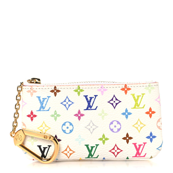 Louis Vuitton LV X TM Monogram Multicolor Key Pouch White 1843572 Louis Vuitton LV X TM Monogram Multicolor Key Pouch White 1843572