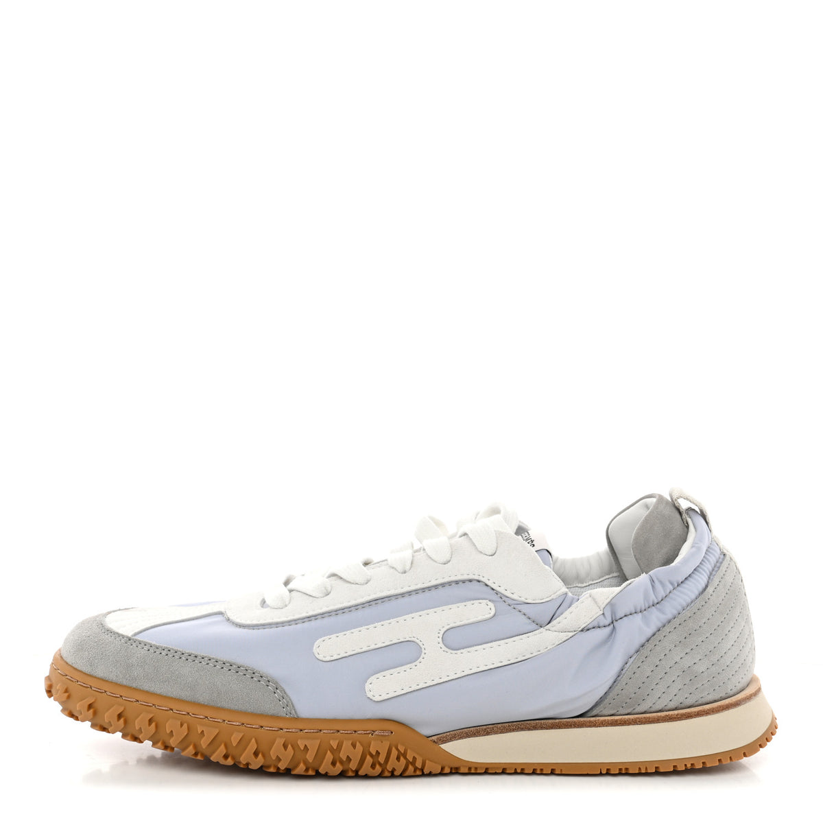 Hermes Suede Goatskin Jet Sneakers 39 Gris Arctique Blanc 1 of 8