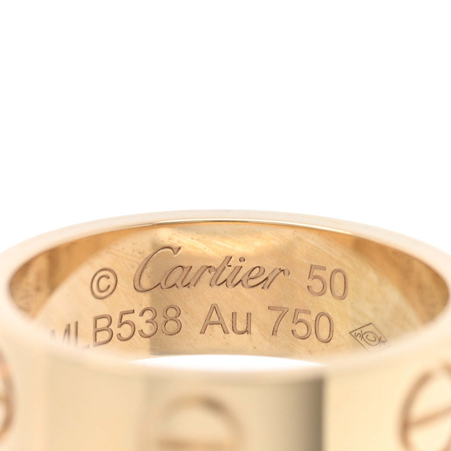 Cartier 18K Yellow Gold 5.5mm LOVE Ring 50 5.25 4 of 5