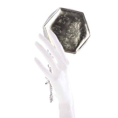 Louis Vuitton Porte-Monnaie Flocon Coin Purse Argent 2 of 12