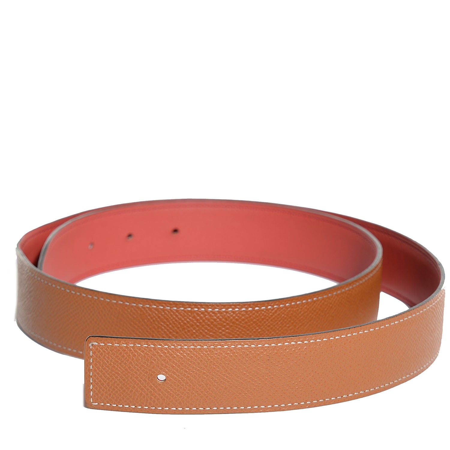 Hermes Epsom Swift 32mm Belt Strap 90 Gold Sanguine 1 of 5