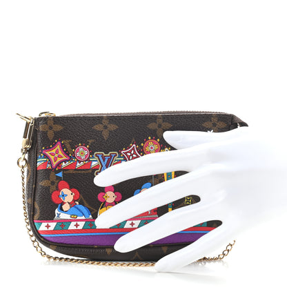 Louis Vuitton Monogram 2020 Christmas Animation Bumper Cars Mini Pochette Accessories Coquelicot 2 of 9