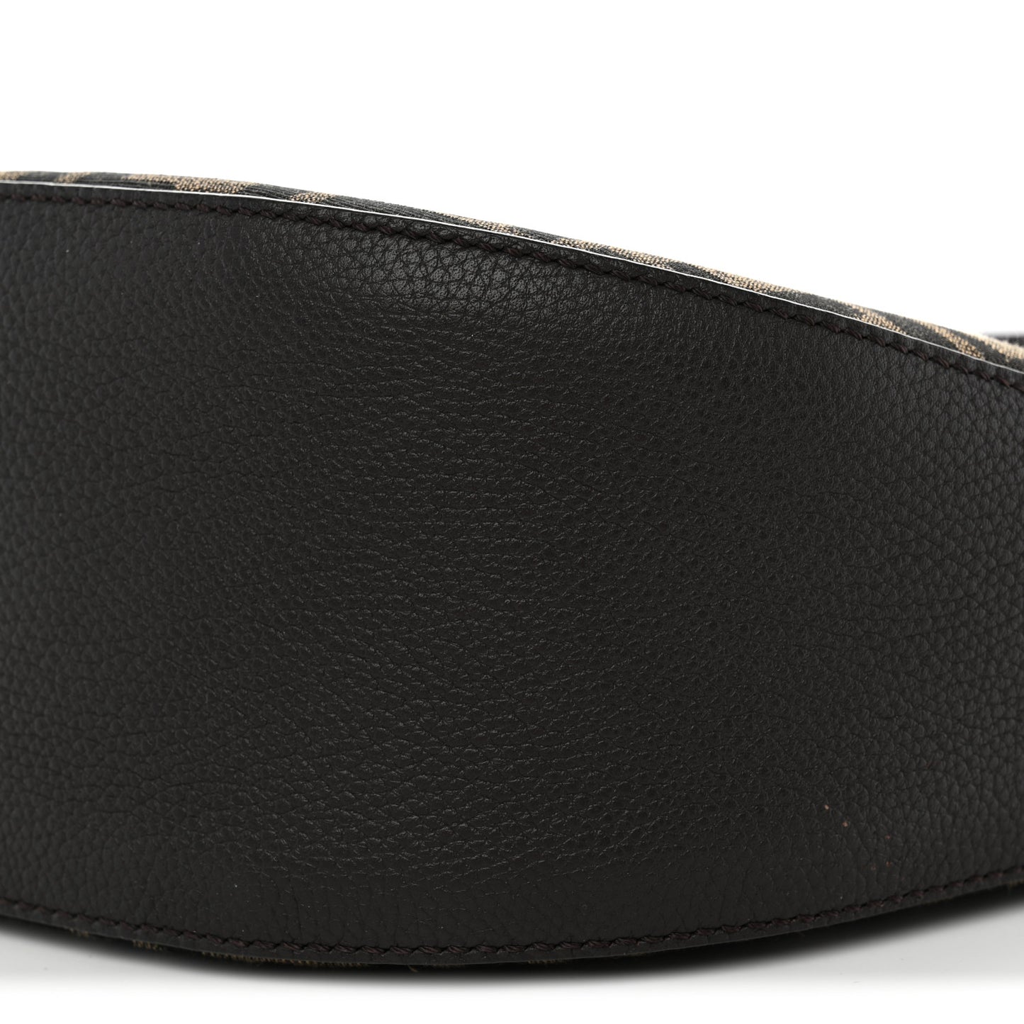 Fabric Jacquard FF Melon Bag Tobacco Black