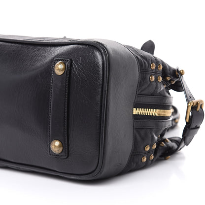 Louis Vuitton Lambskin Riveting Black 10 of 13