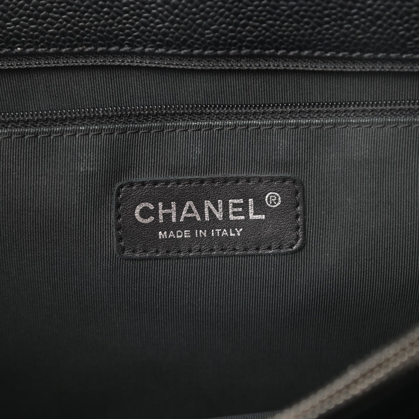 Caviar Quilted Grand Shopping Tote GST Black