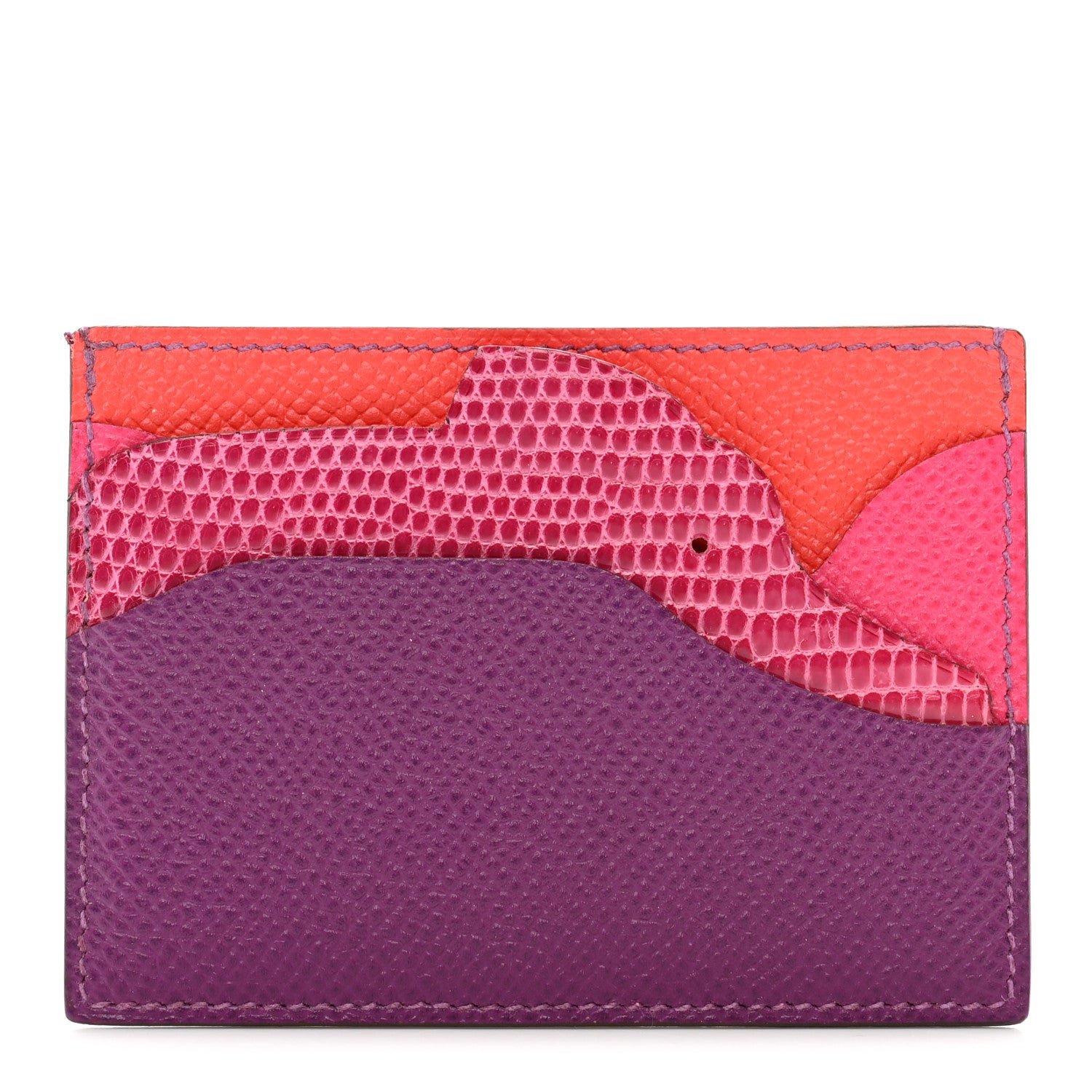 Hermes Epsom Lizard Histoire Naturelle Card Holder 1 of 8