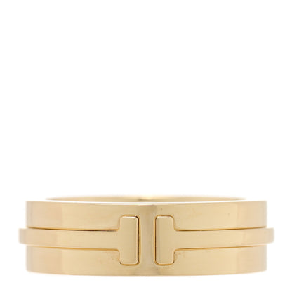 Tiffany 18K Yellow Gold T Two Ring 48 4.5 1 of 5