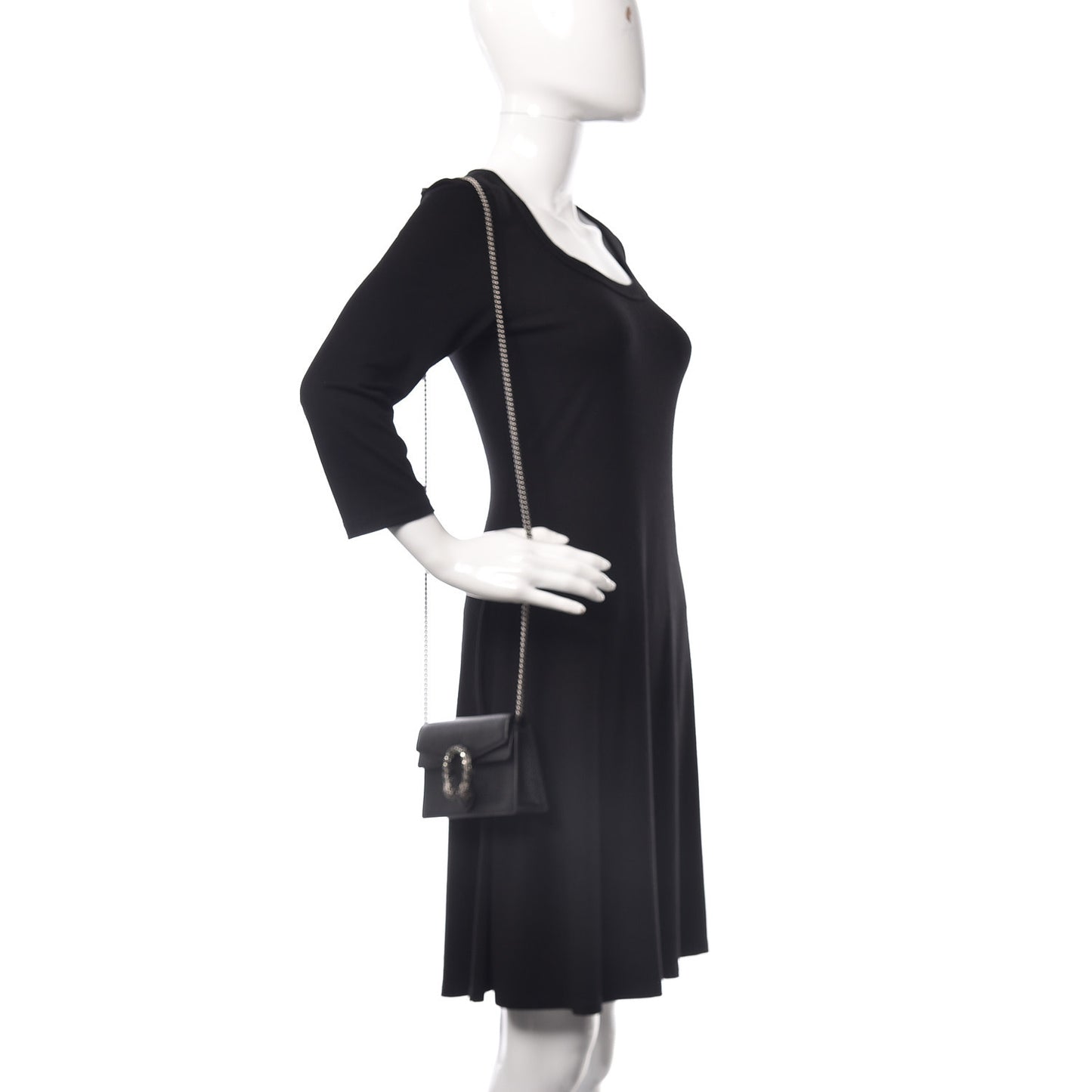 Calfskin Super Mini Dionysus Shoulder Bag Black