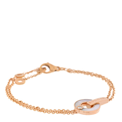 Bulgari 18K Rose Gold Diamond Mother of Pearl BVLGARI BVLGARI Bracelet ML 1 of 3