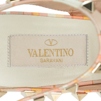 Valentino Garavani Nappa Native Couture 1975 Rockstud Ankle Strap 100mm Pumps 37 Mandarin Sorbet 7 of 7