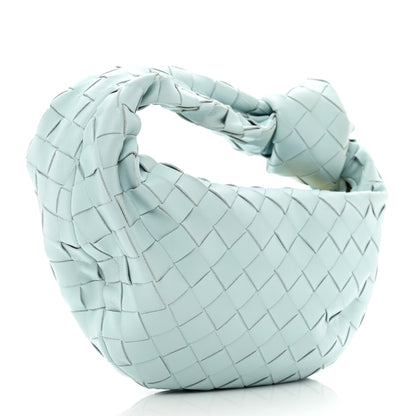 Bottega Veneta Nappa Intrecciato Mini Jodie Teal Washed 3 of 9