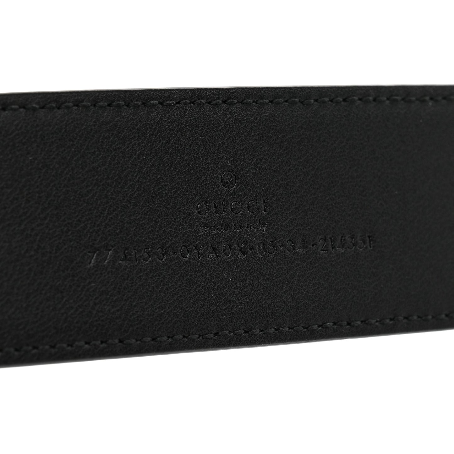 Plutone Calfskin Interlocking G 40mm Belt 85 34 Black