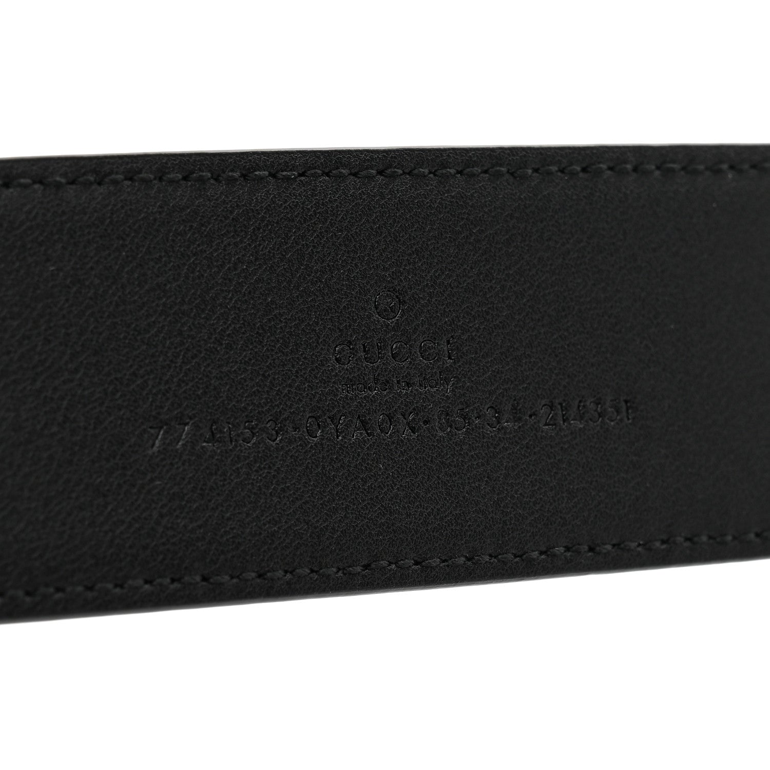 Gucci Plutone Calfskin Interlocking G 40mm Belt 85 34 Black 3 of 5