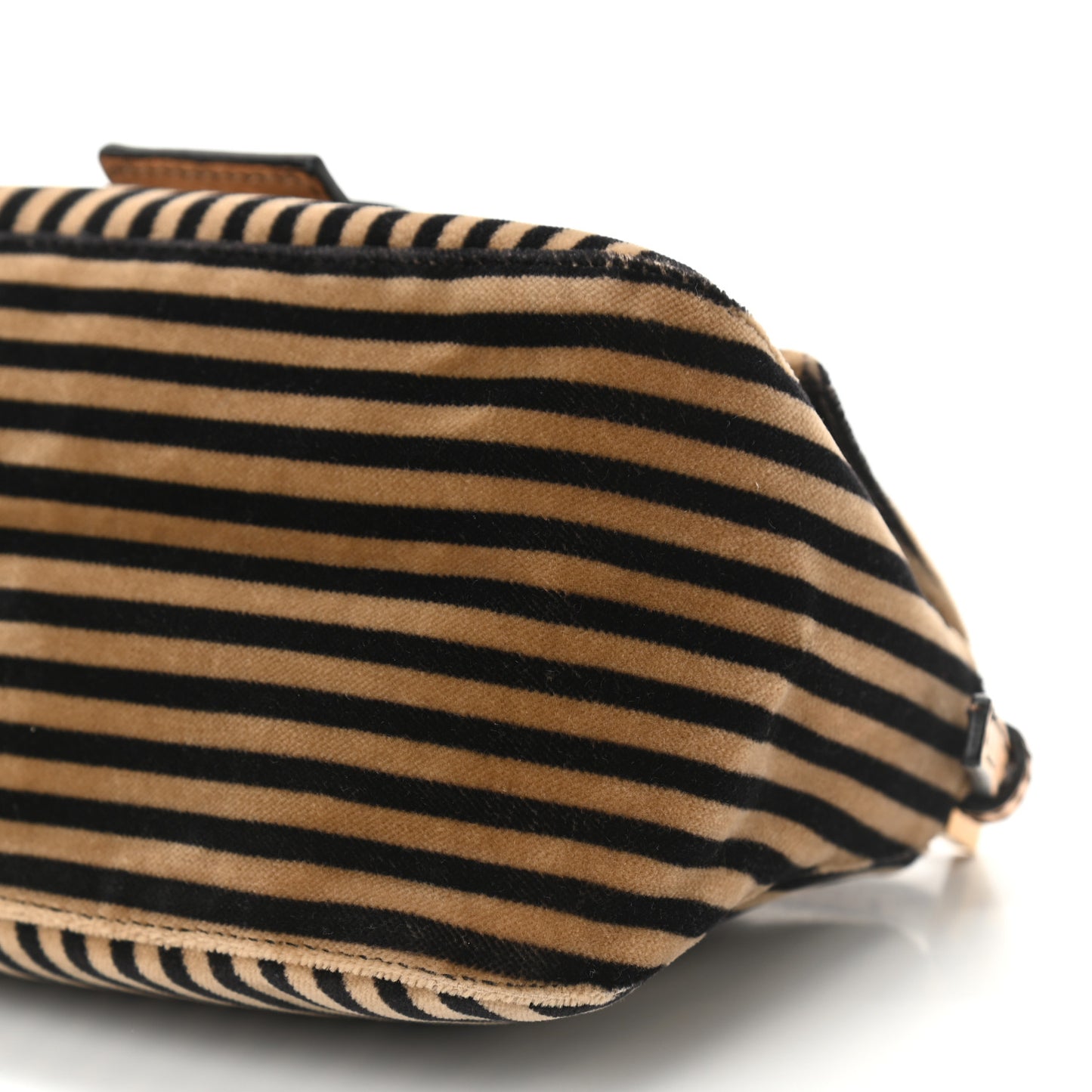 Velvet Striped Mini Mama Black Beige