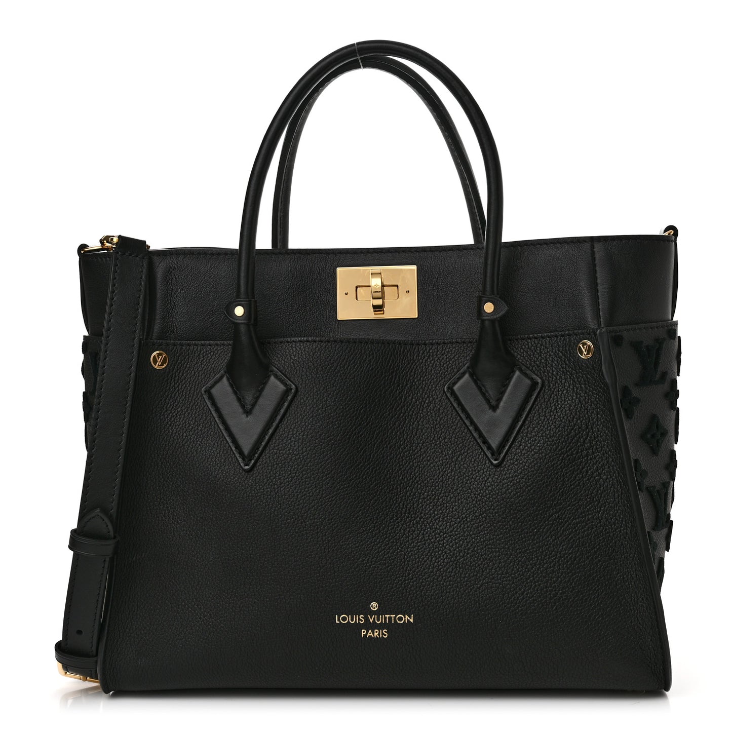 Calfskin Monogram Tufting On My Side Black