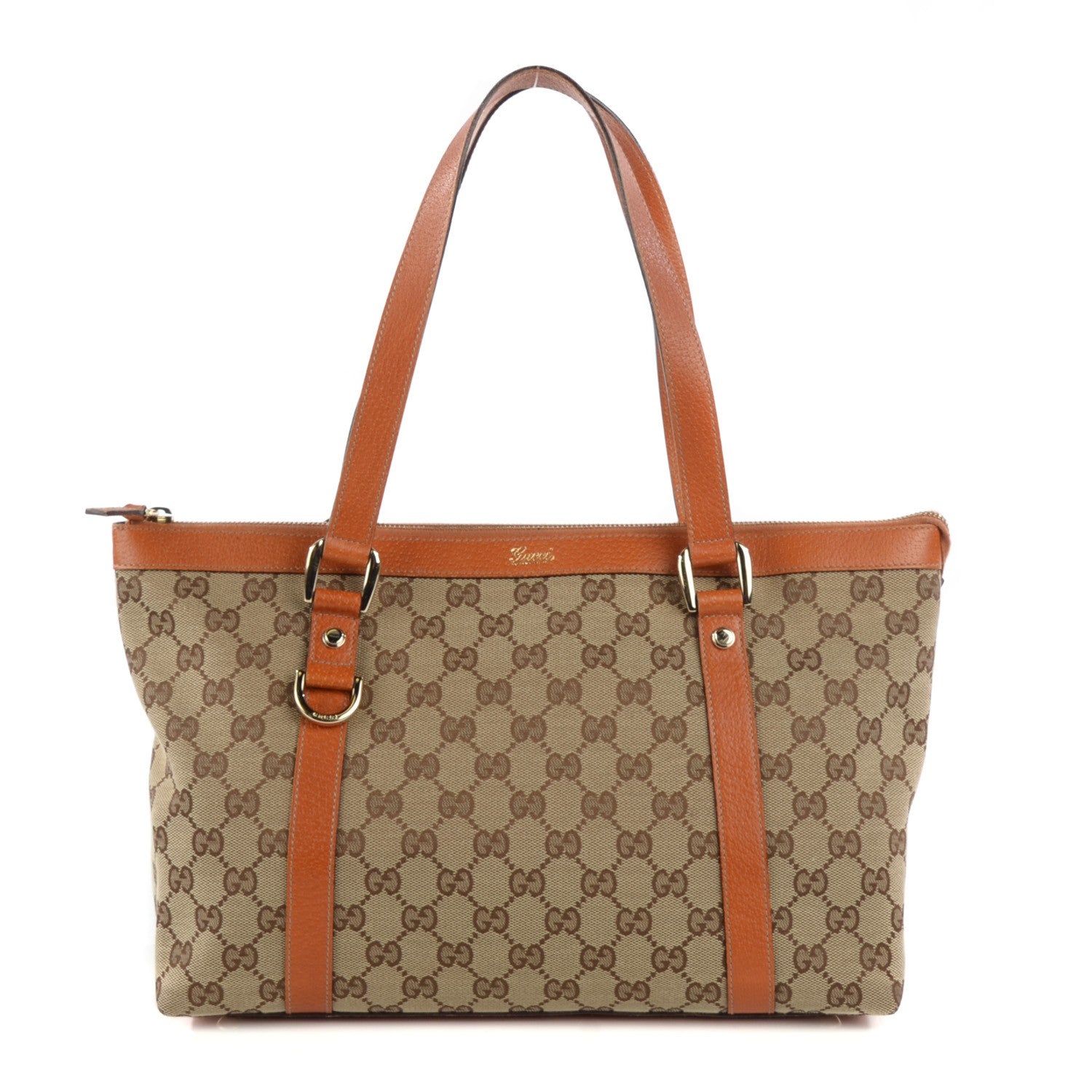 Gucci Monogram Medium Abbey Tote Tan 1 of 7
