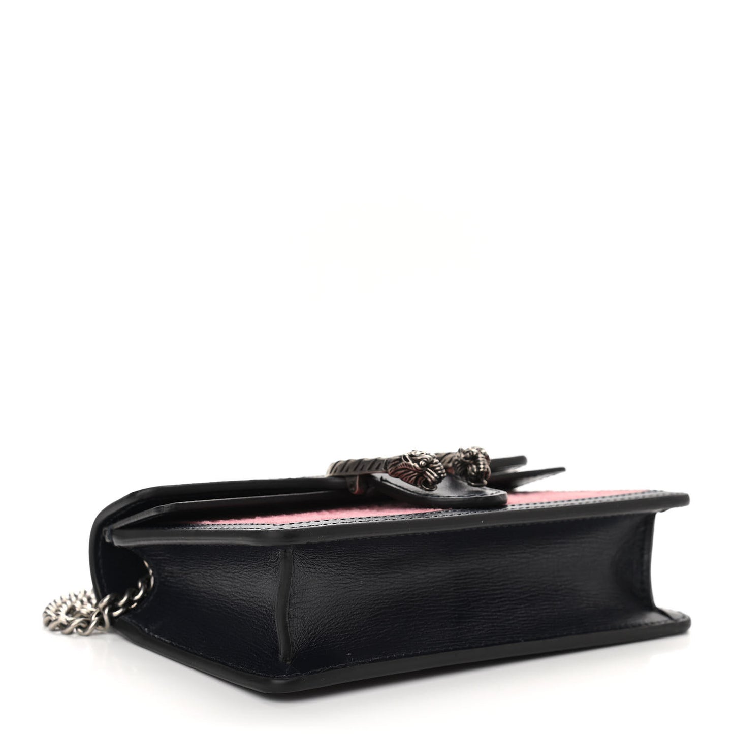 Lanzo Stretch Cord Azalea Calfskin Super Mini Dionysus Shoulder Bag Pink Blue