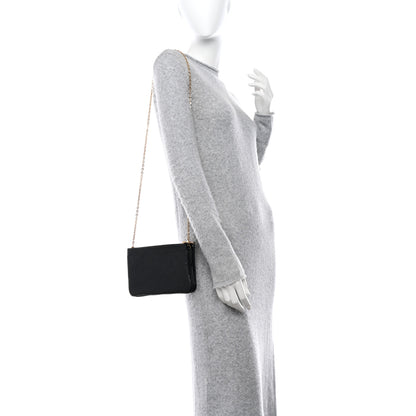 Louis Vuitton LOUIS VUITTON Empreinte Double Zip Pochette Black 2 of 10