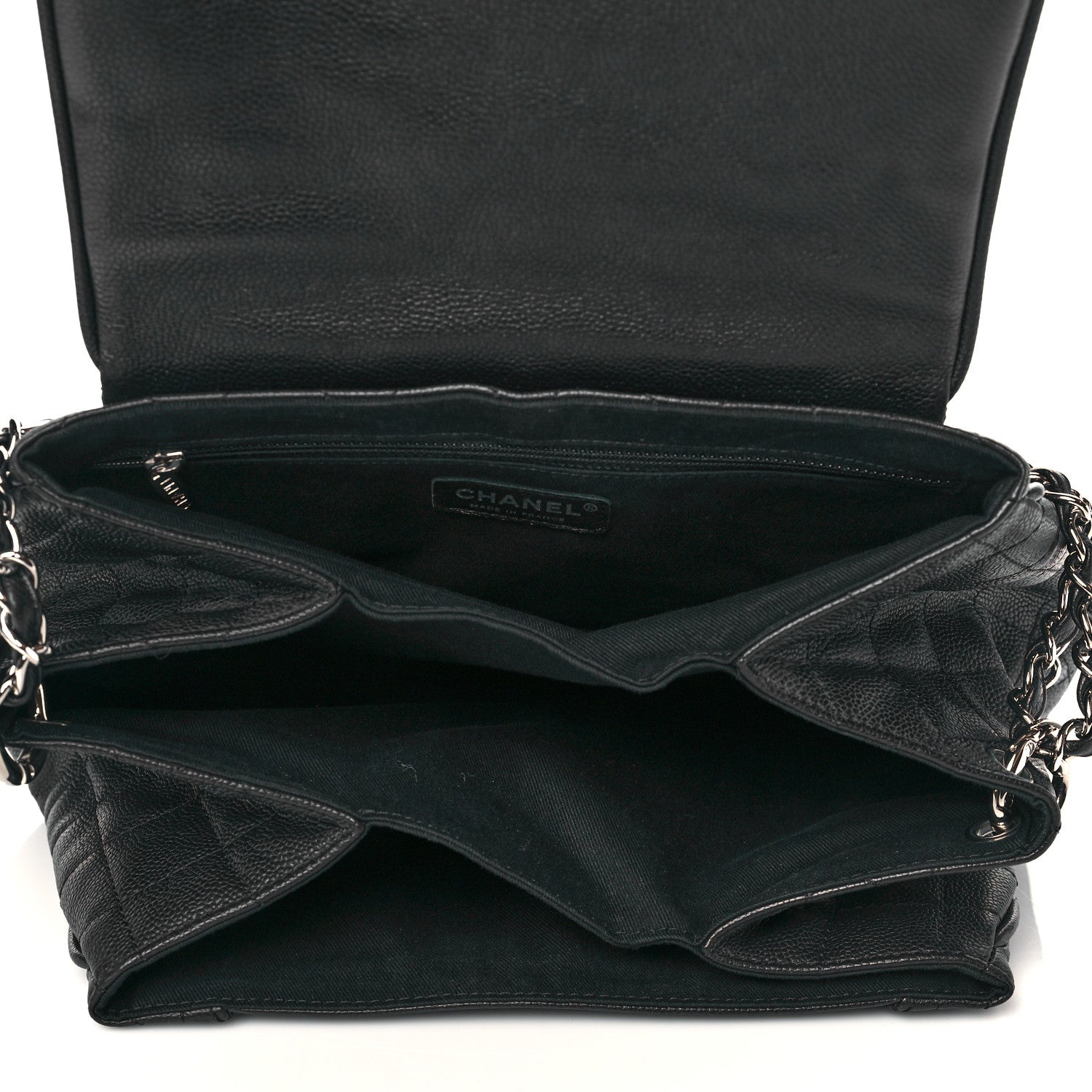 Chanel Caviar Quilted Timeless Accordion Flap Black 5 of 10