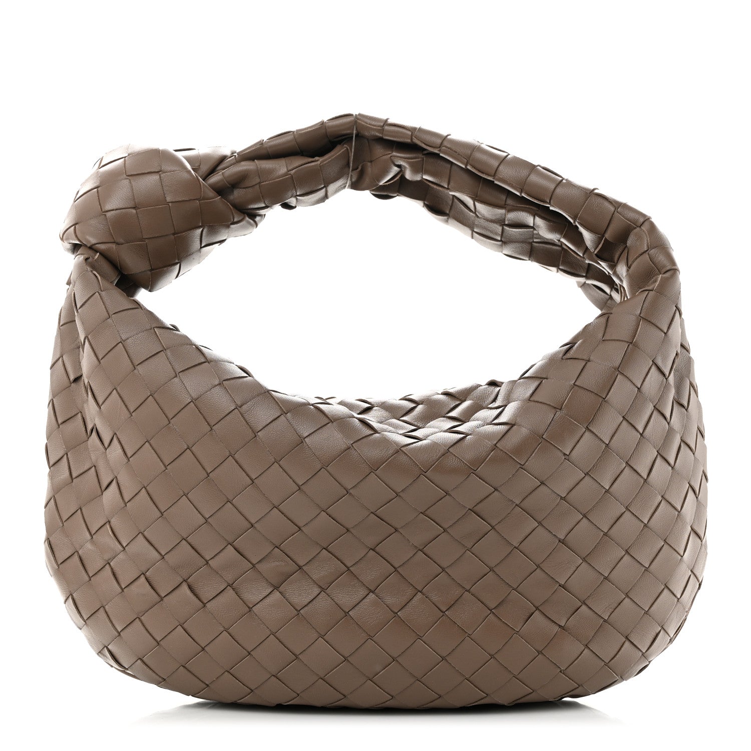 Bottega Veneta Nappa Intrecciato Teen Jodie Hobo Dark Taupe 1 of 10