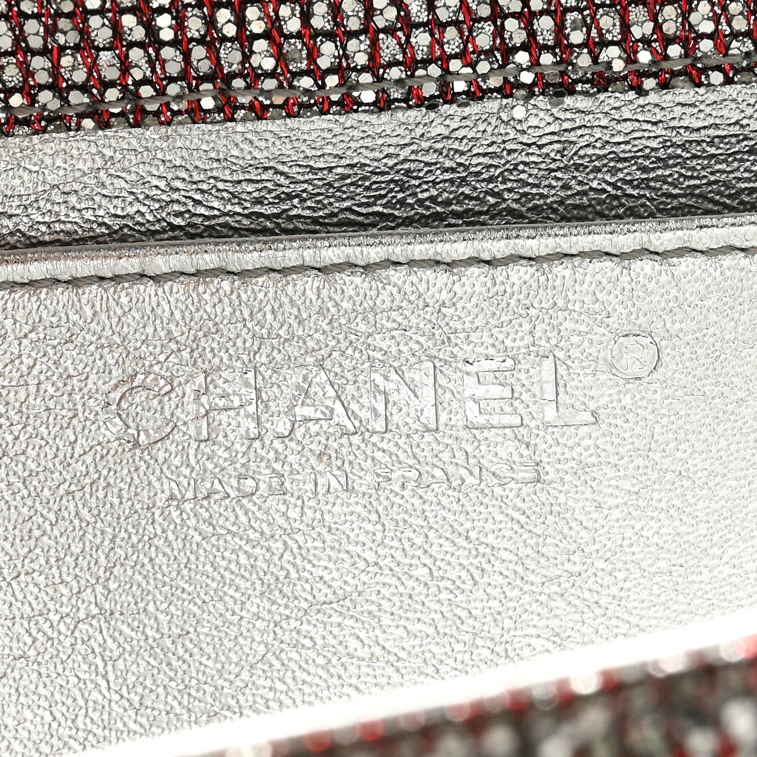 Chanel Crystal Quilted Mademoiselle Reissue 2.55 Flap Silver 6 of 14