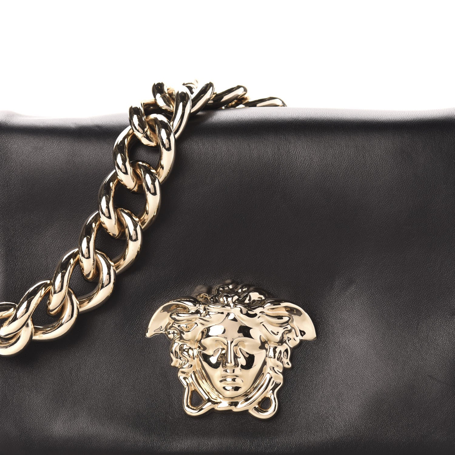 Versace Nappa Palazzo Sultan Shoulder Bag Black 9 of 9