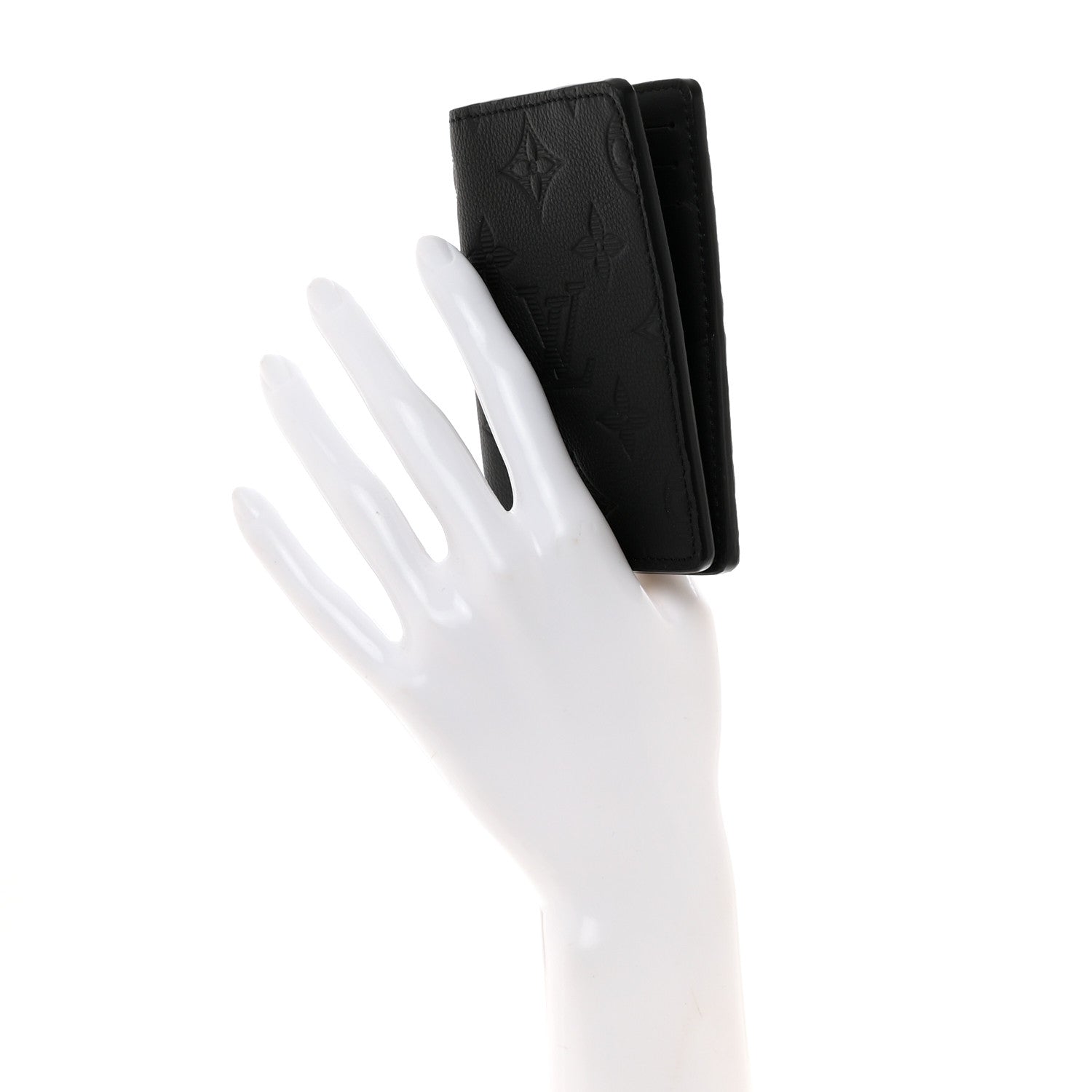 Louis Vuitton Calfskin Monogram Shadow Pocket Organizer Black 2 of 6