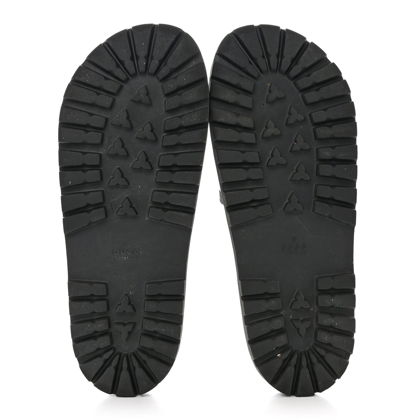 Rubber Web Mens Lug Sole Slide Sandals 11 Black Green Red