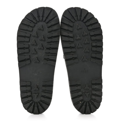 Gucci Rubber Web Mens Lug Sole Slide Sandals 11 Black Green Red 5 of 13