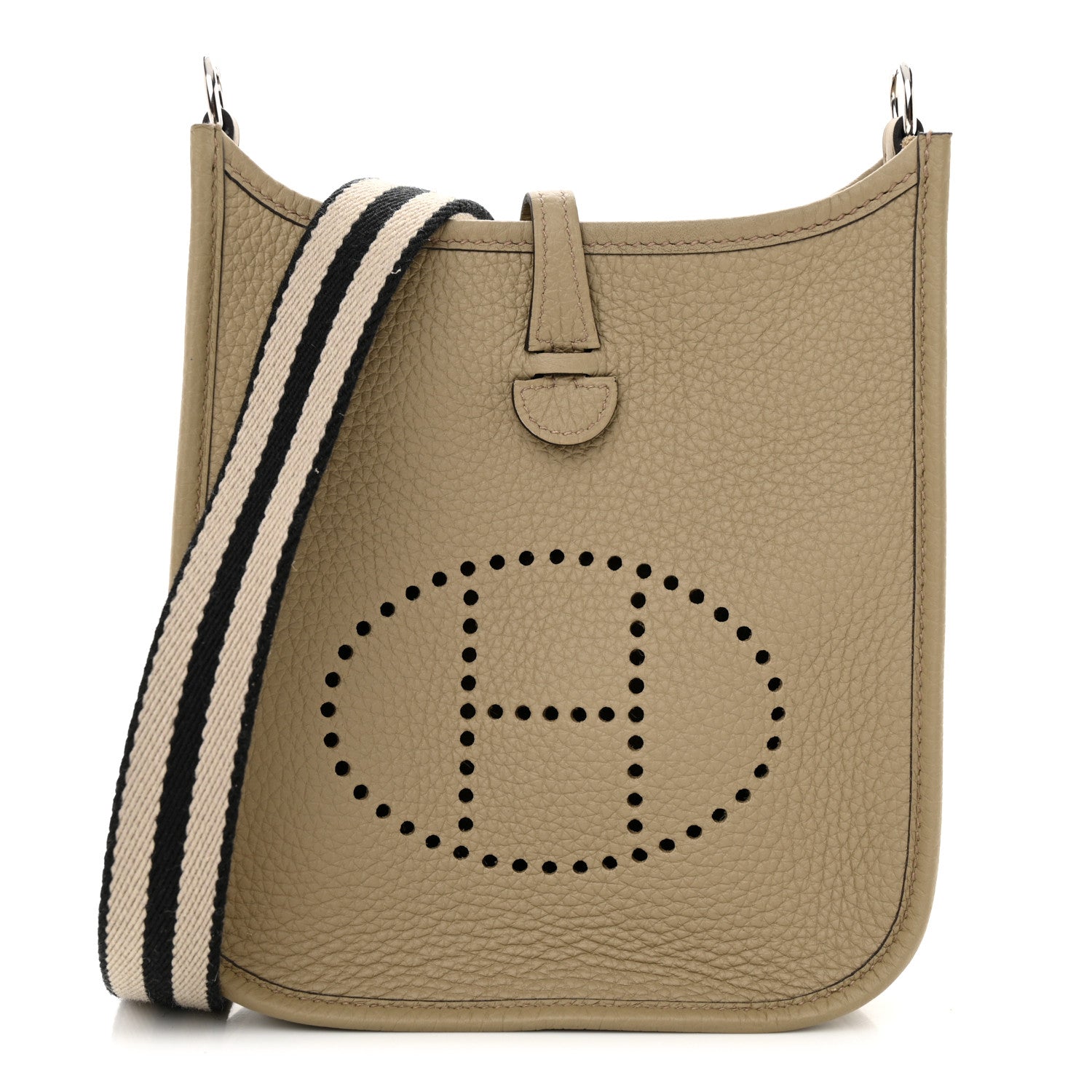 Hermes Taurillon Clemence Sangle Evelyne TPM Beige Marfa 1 of 12