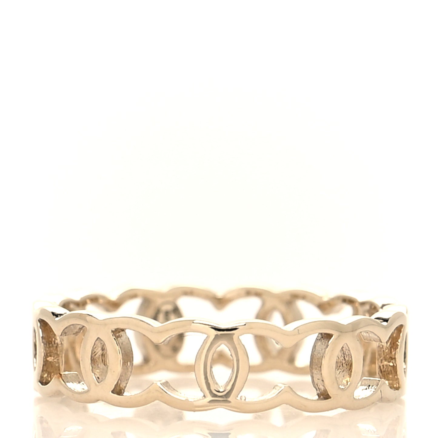 Metal CC Ring 6.75 Gold