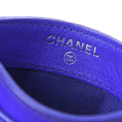 Chanel Calfskin Diamond Stitched Card Holder Purple 6 of 9