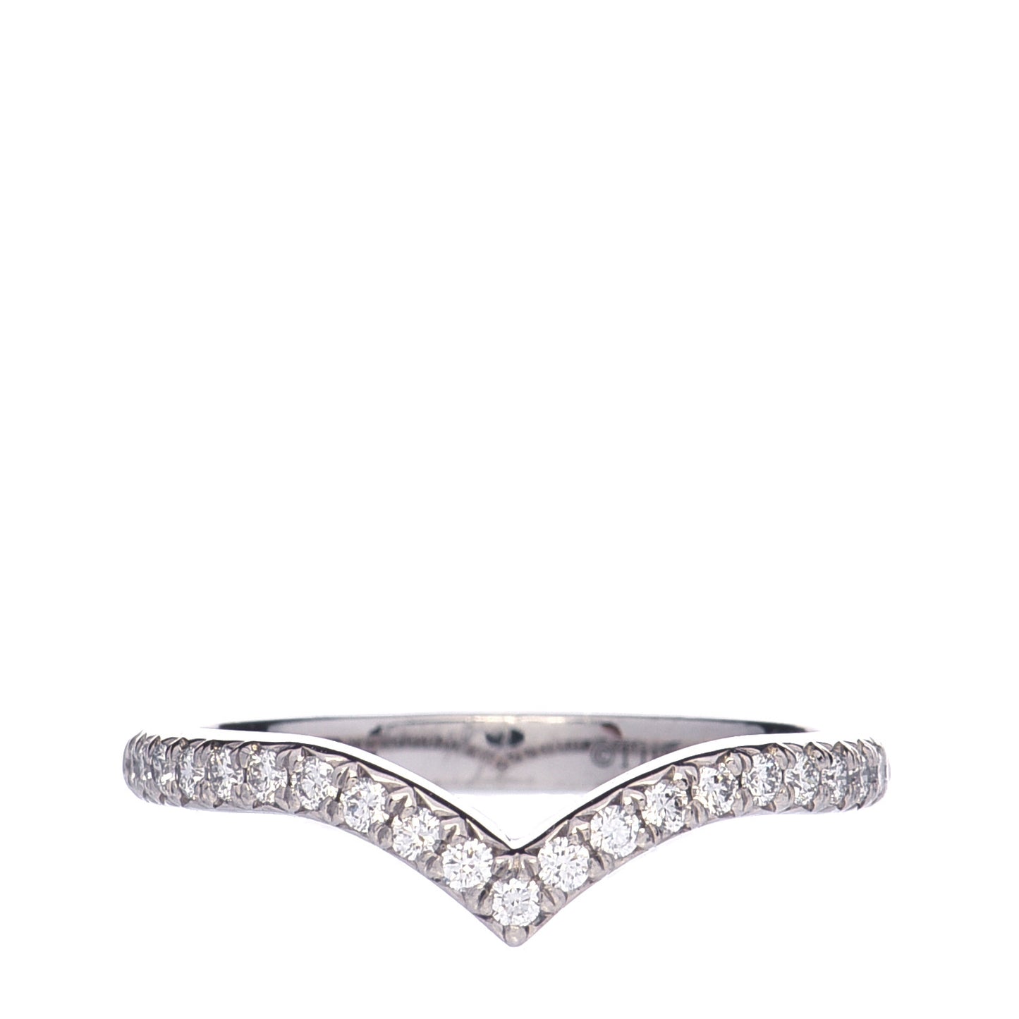 Platinum Diamond Soleste V Band Ring 49 5