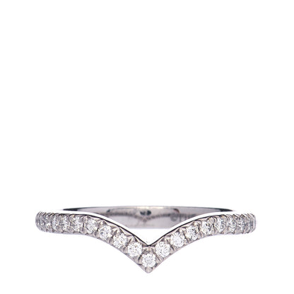 Tiffany Platinum Diamond Soleste V Band Ring 49 5 1 of 7