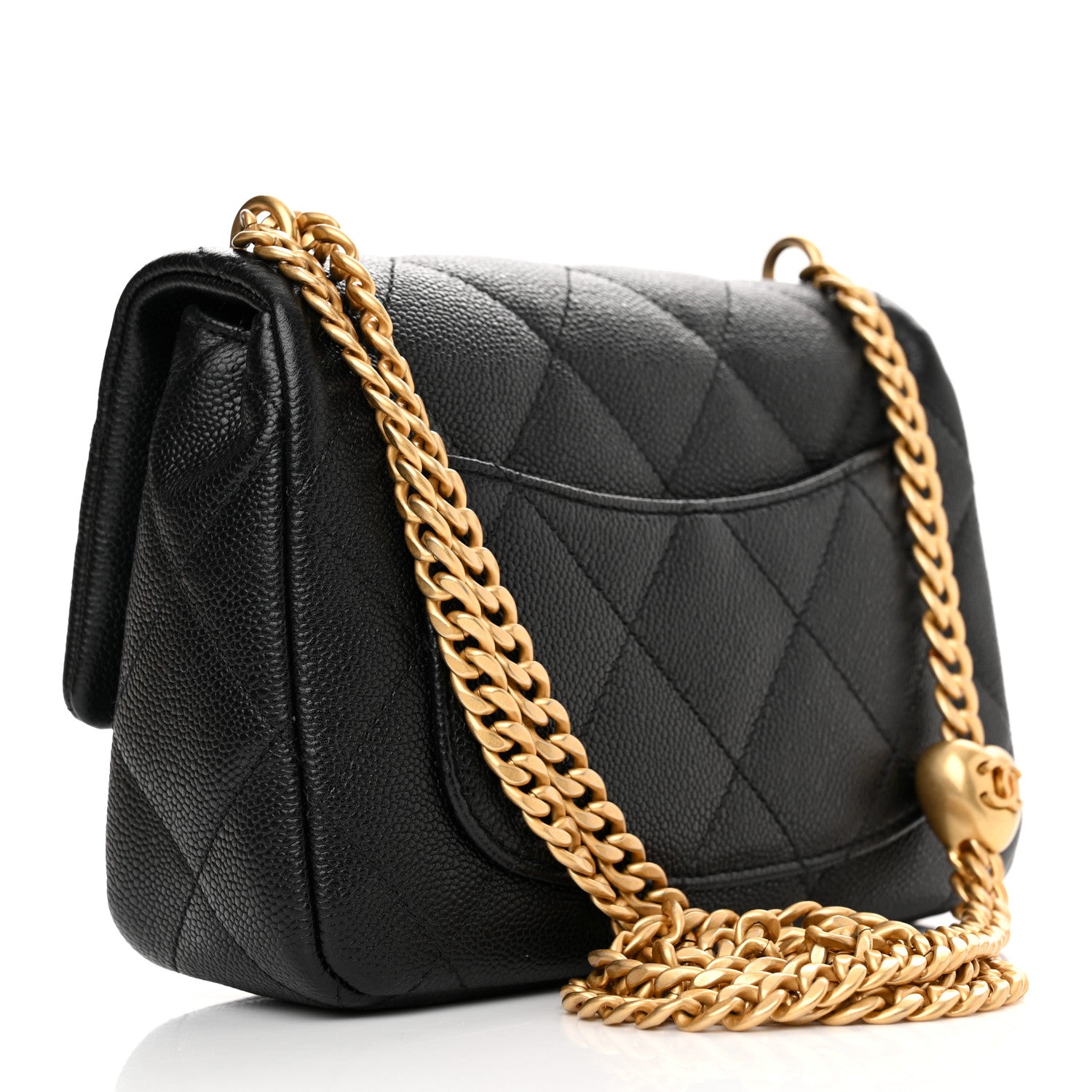 Chanel Caviar Quilted Mini Sweetheart Flap Black 3 of 12