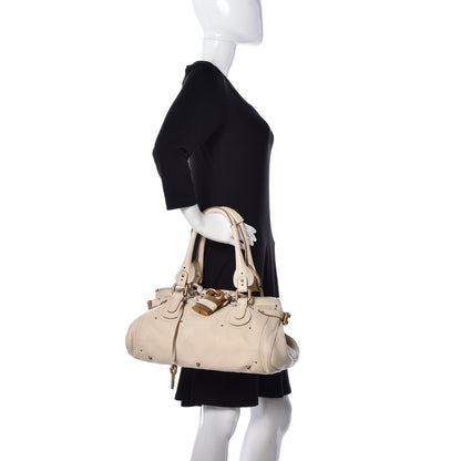 Chloe Calfskin Medium Paddington Satchel Off White 2 of 9