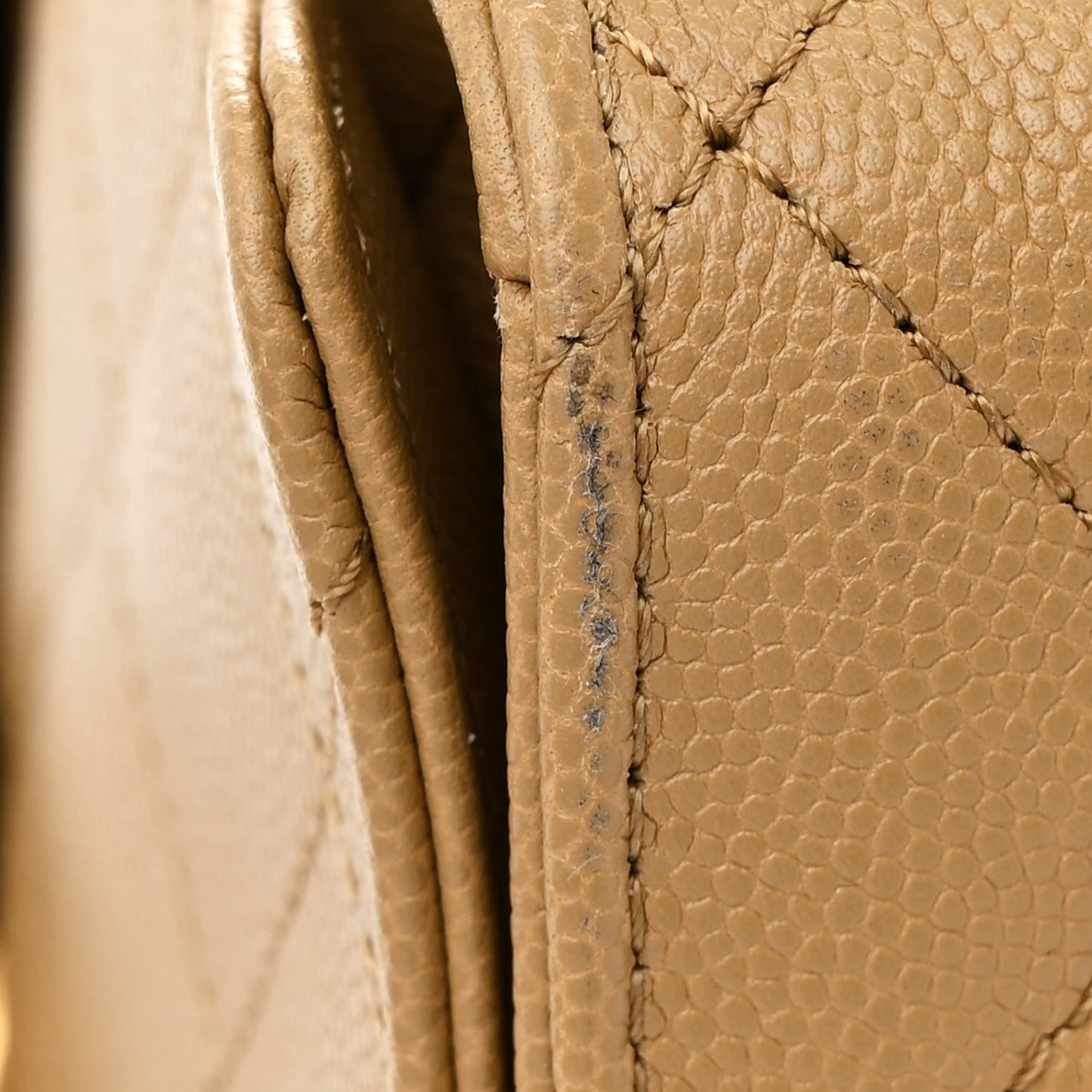 Caviar Quilted Medium Chanel 25 Handbag Dark Beige