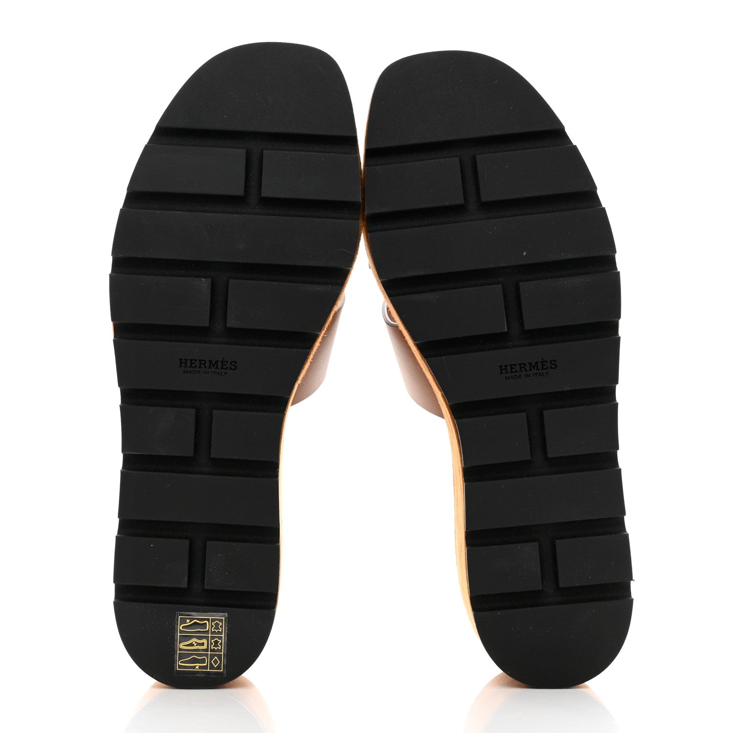 Hermes Calfskin Cork Eze 30 Sandals 39 Marron Glaise 5 of 9