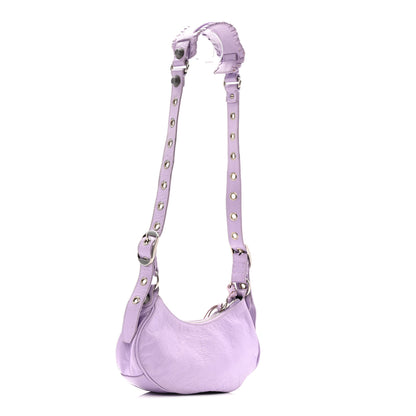 Balenciaga Agneau Arena Le Cagole Shoulder Bag XS Lilac 4 of 15