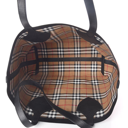 Burberry Vintage Check Medium The Giant Reversible Tote Antique Yellow Bright Red 13 of 17