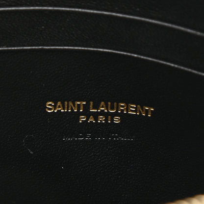 Saint Laurent Grain De Poudre Matelasse Monogram Mini Lou Camera Bag Black 8 of 10