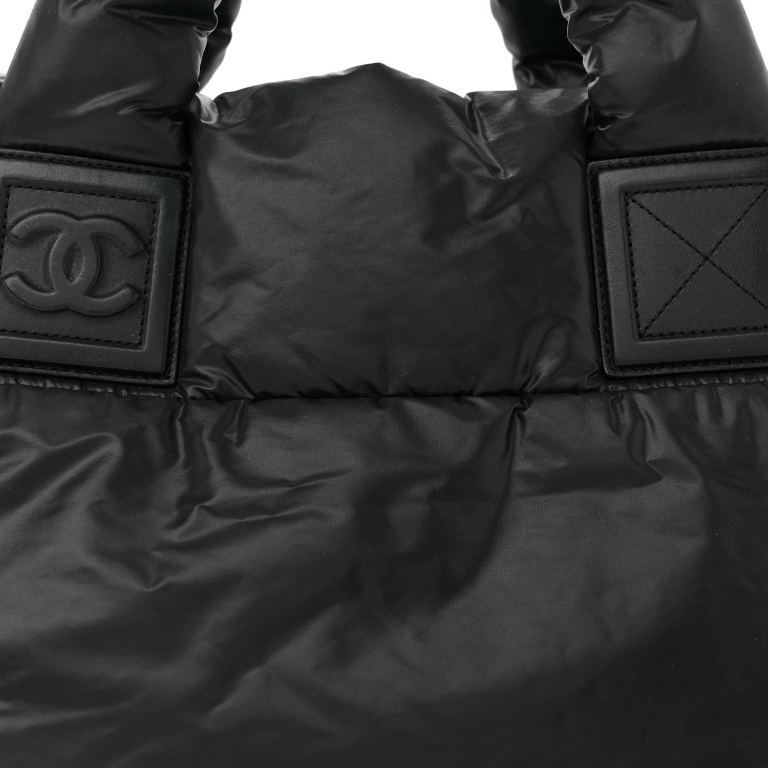 Chanel Nylon Quilted Small Coco Cocoon Reversible Tote Black 8 of 10