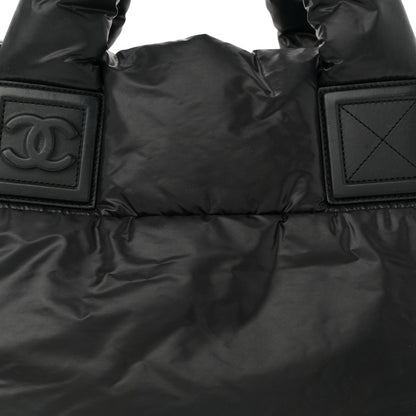 Chanel Nylon Quilted Small Coco Cocoon Reversible Tote Black 8 of 10