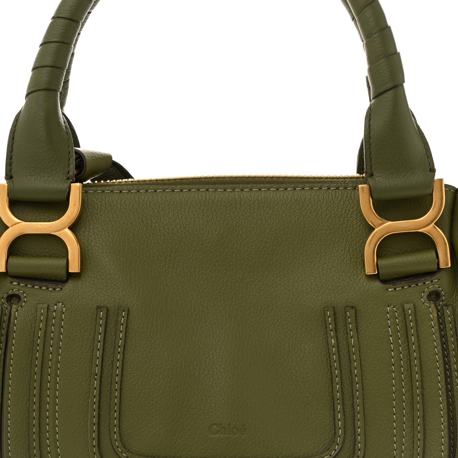 Chloe Calfskin Small Marcie Satchel Light Cactus 8 of 11