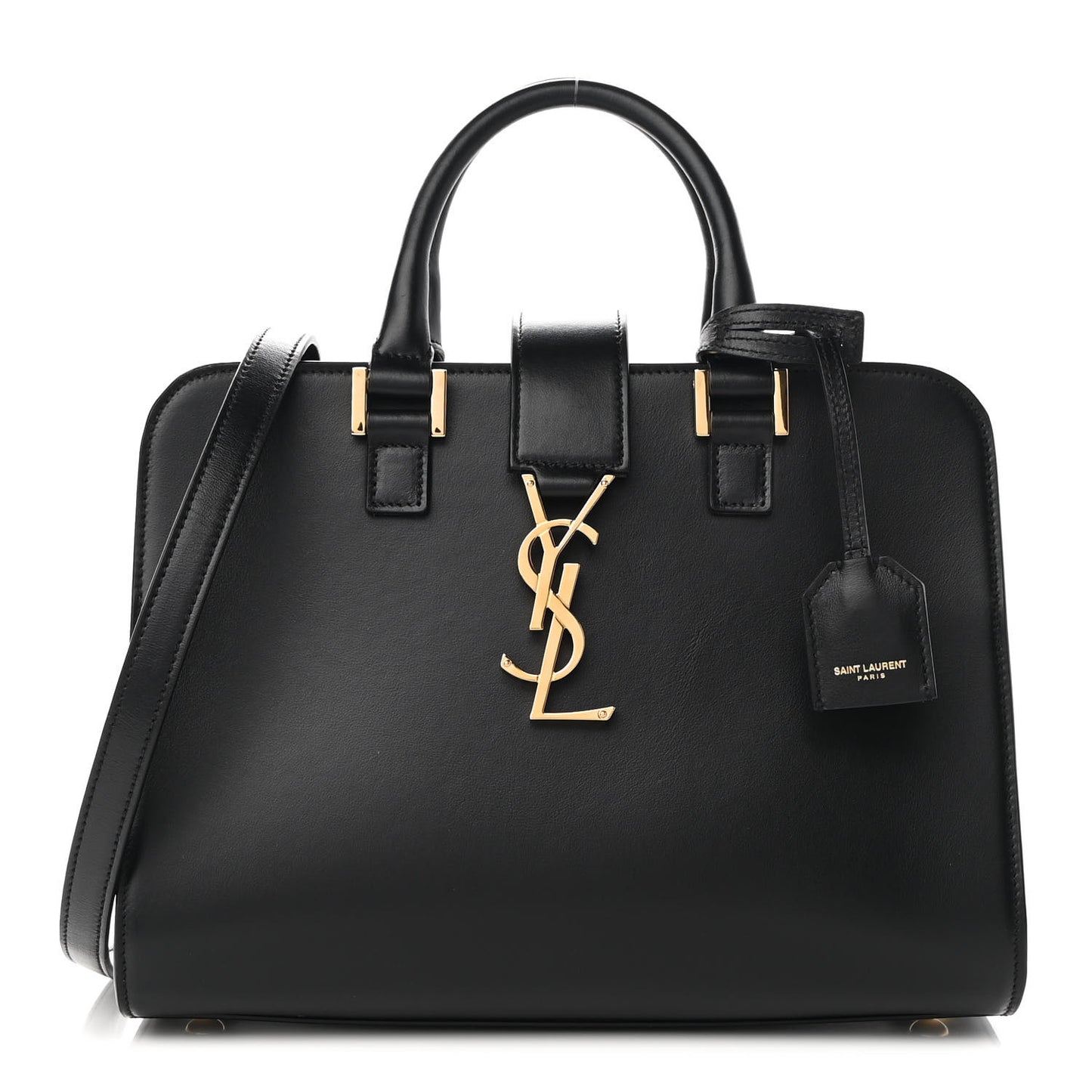 Calfskin Monogram Baby Cabas Black