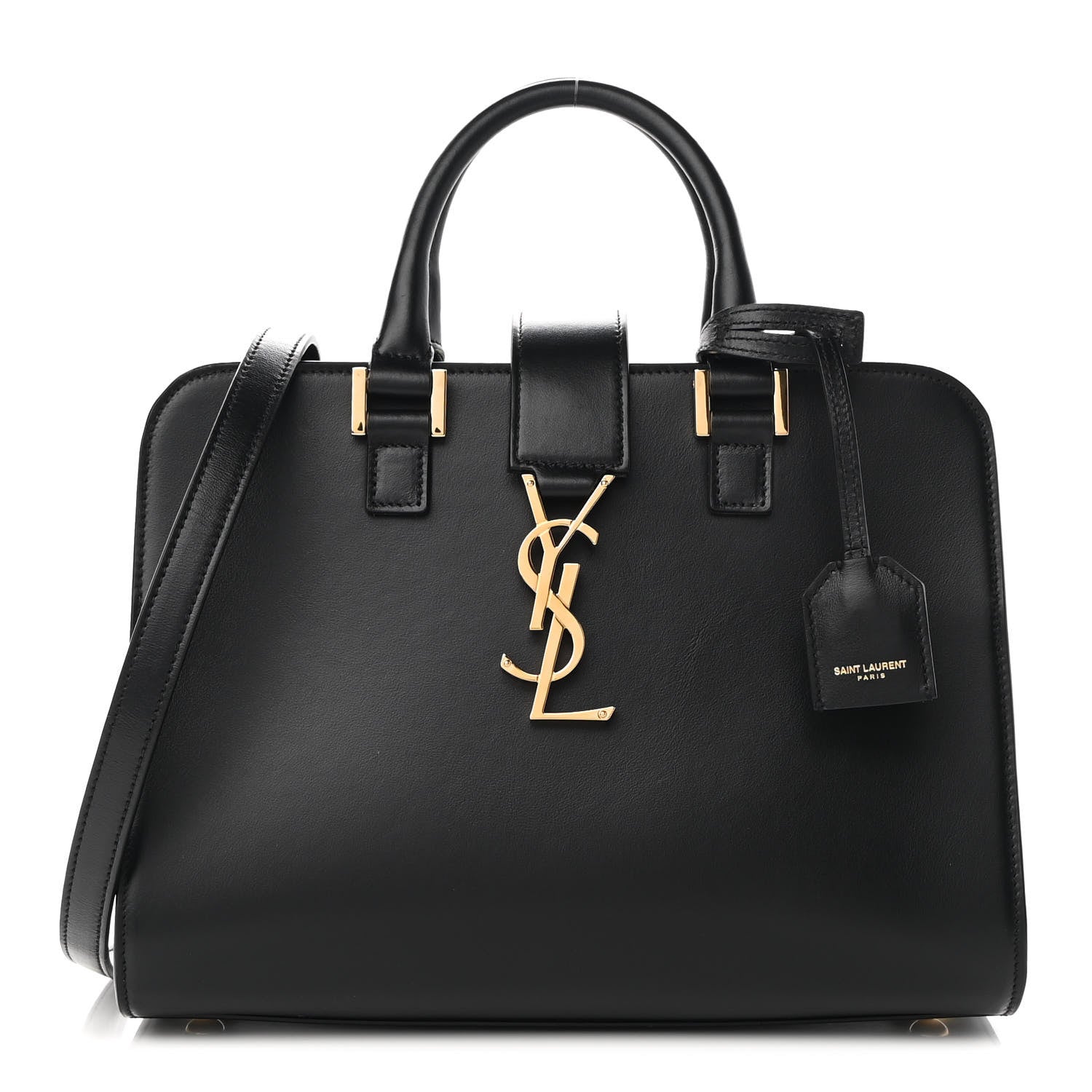 Saint Laurent Calfskin Monogram Baby Cabas Black 1 of 8