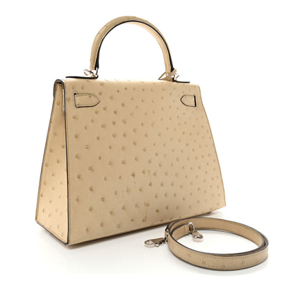 Hermes Ostrich Kelly Sellier 28 Parchemin 3 of 10