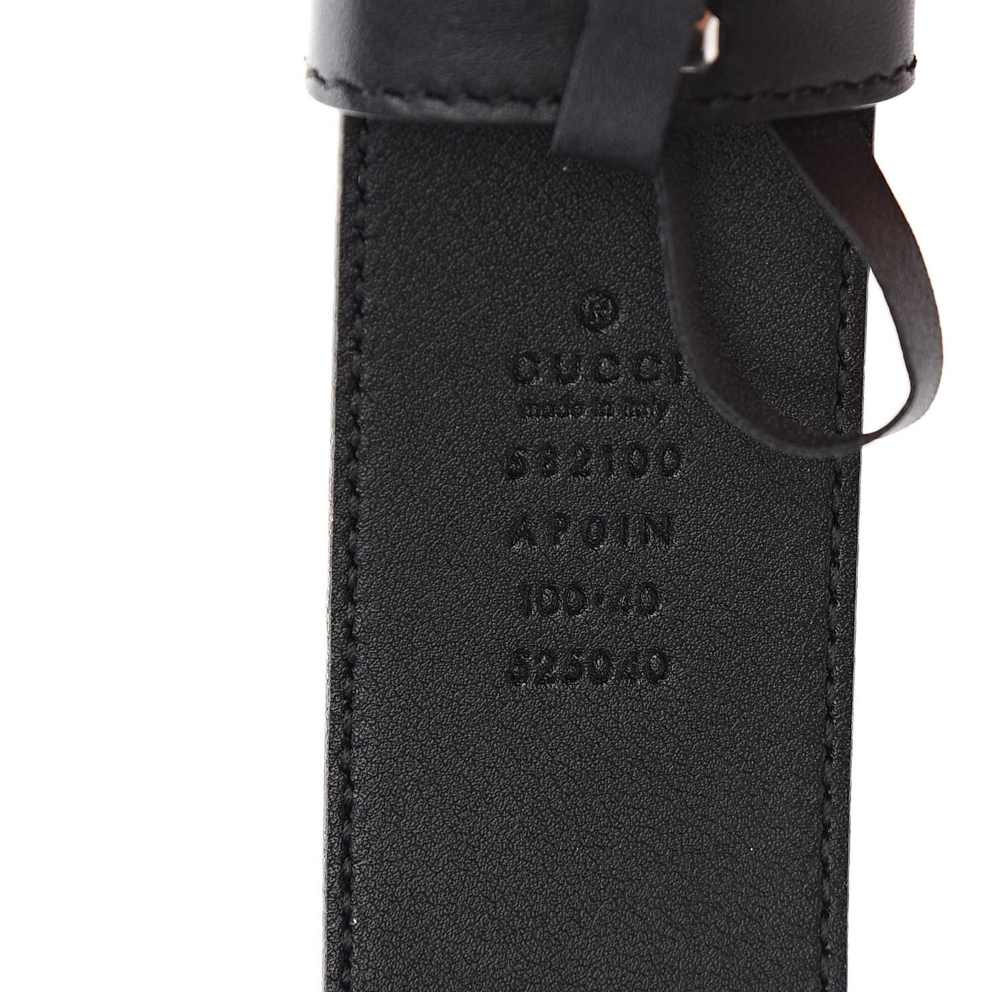 Calfskin Crystal Double G 40mm Belt 100 40 Black