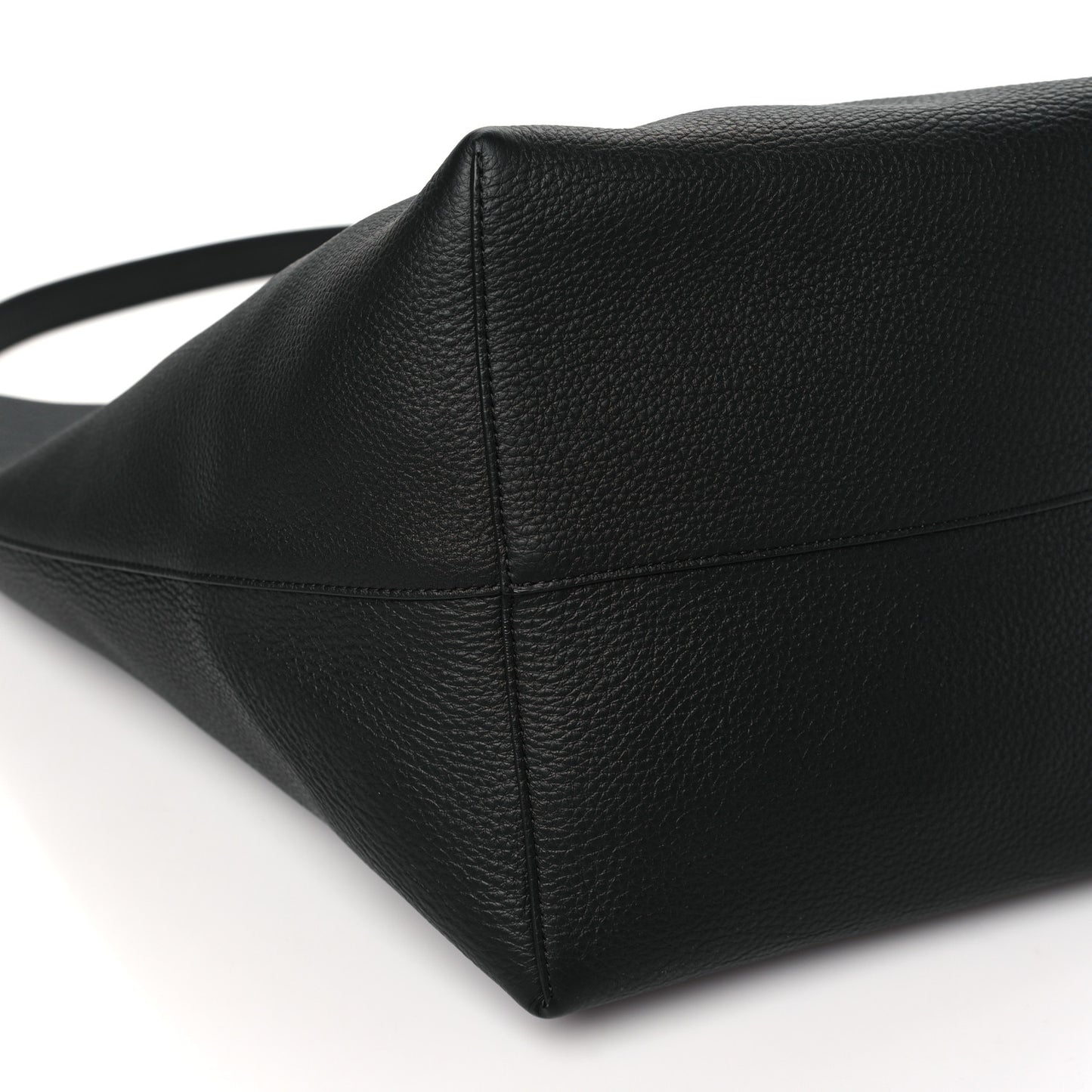 Grained Calfskin Large N/S Park Tote Black